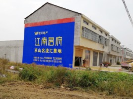 安庆农村墙体广告在不同形式上面展现的不同特色